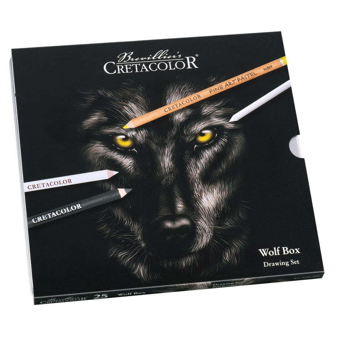 Cretacolor Wolf Box Drawing Set, 25 pcs.