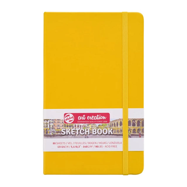 Talens Art Creation Golden Yellow Sketchbook, 80 Sheets, 140 gsm