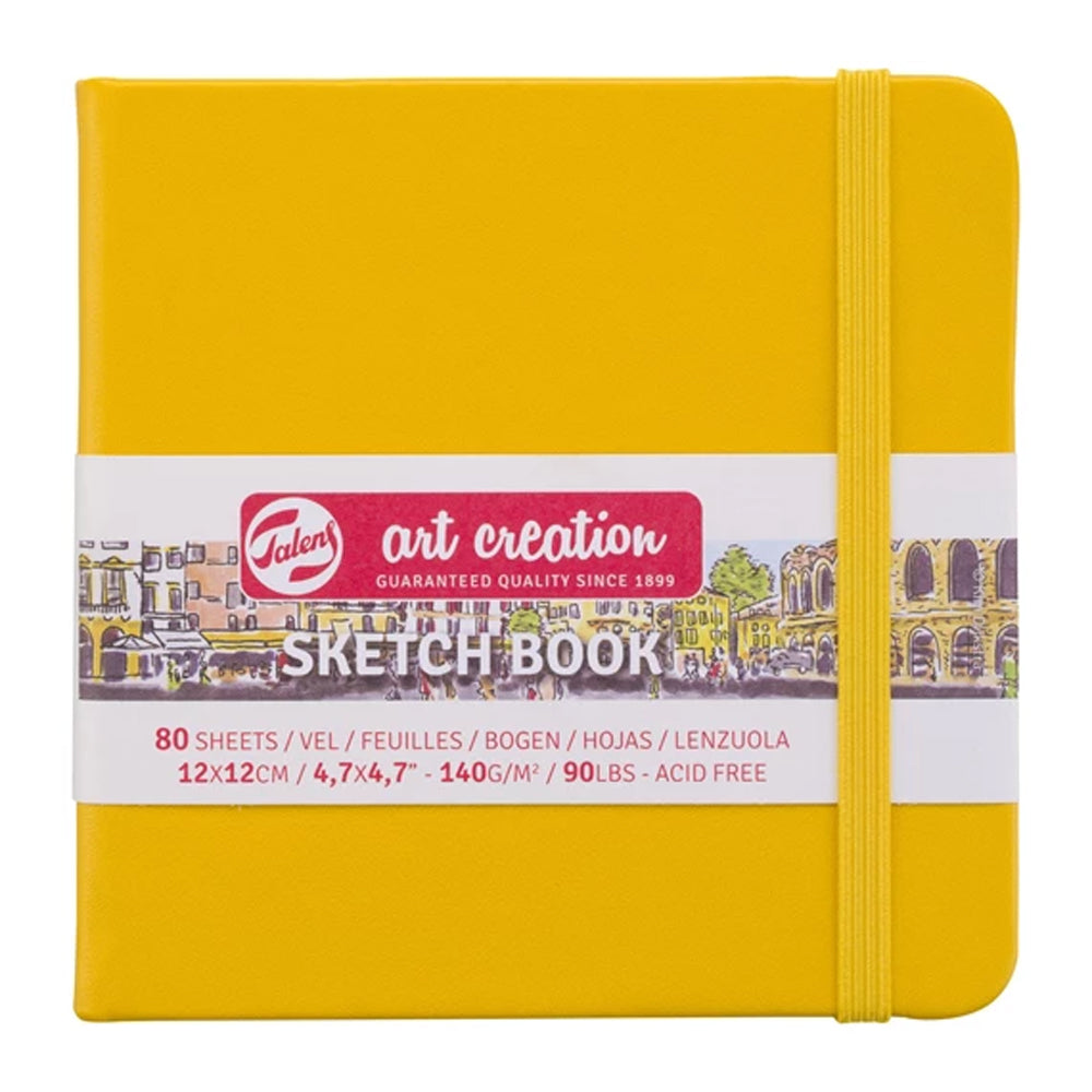 Talens Art Creation Golden Yellow Sketchbook, 80 Sheets, 140 gsm