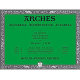 Arches Watercolour Paper Block, Cold Pressed, 300 gsm, 100% Cotton, 20 Sheets