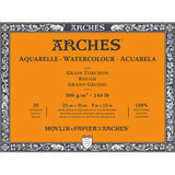 Arches Watercolour Paper Block, Rough, 300 gsm, 100 % Cotton, 20 Sheets