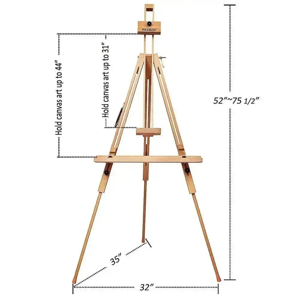 MEEDEN Tripod Plein Air Painting Easel with Carrying Case