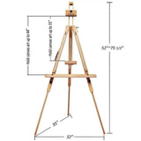 MEEDEN Tripod Plein Air Painting Easel with Carrying Case