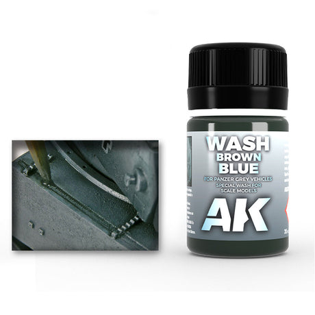 AK Interactive Wash for Panzer Grey, 35 ml