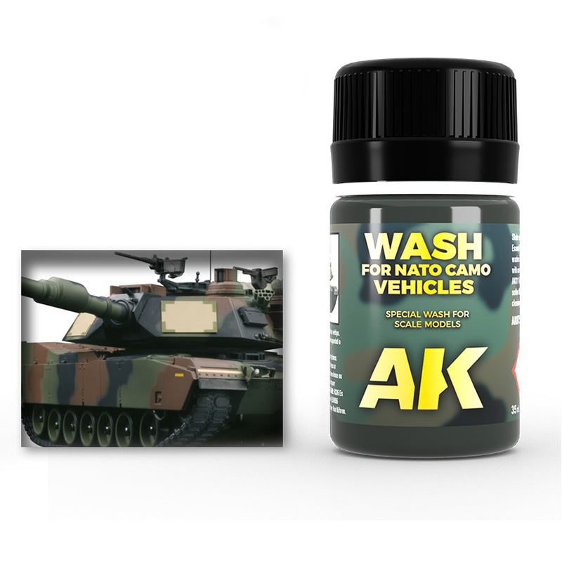 AK Interactive Wash for NATO Tanks, 35 ml