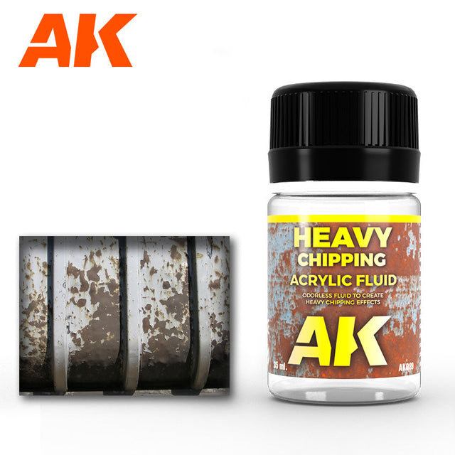 AK Interactive Heavy Chipping Effects Acrylic Fluid, 35 ml