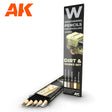 AK Interactive Dirt & Marks Pencil Set, 5 Colours