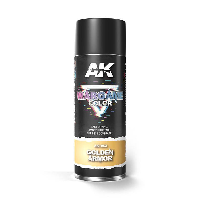 AK Interactive Wargame Golden Armor Spray, 400 ml