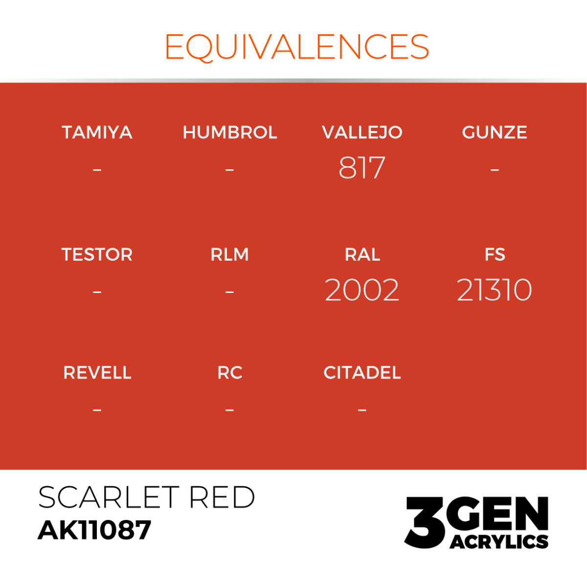 AK Interactive 3GEN Acrylic Paint, colours 74-146 (part 2/3)