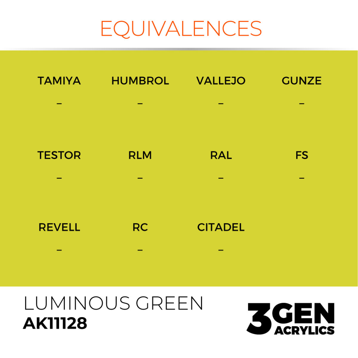 AK Interactive 3GEN Acrylic Paint, colours 74-146 (part 2/3)