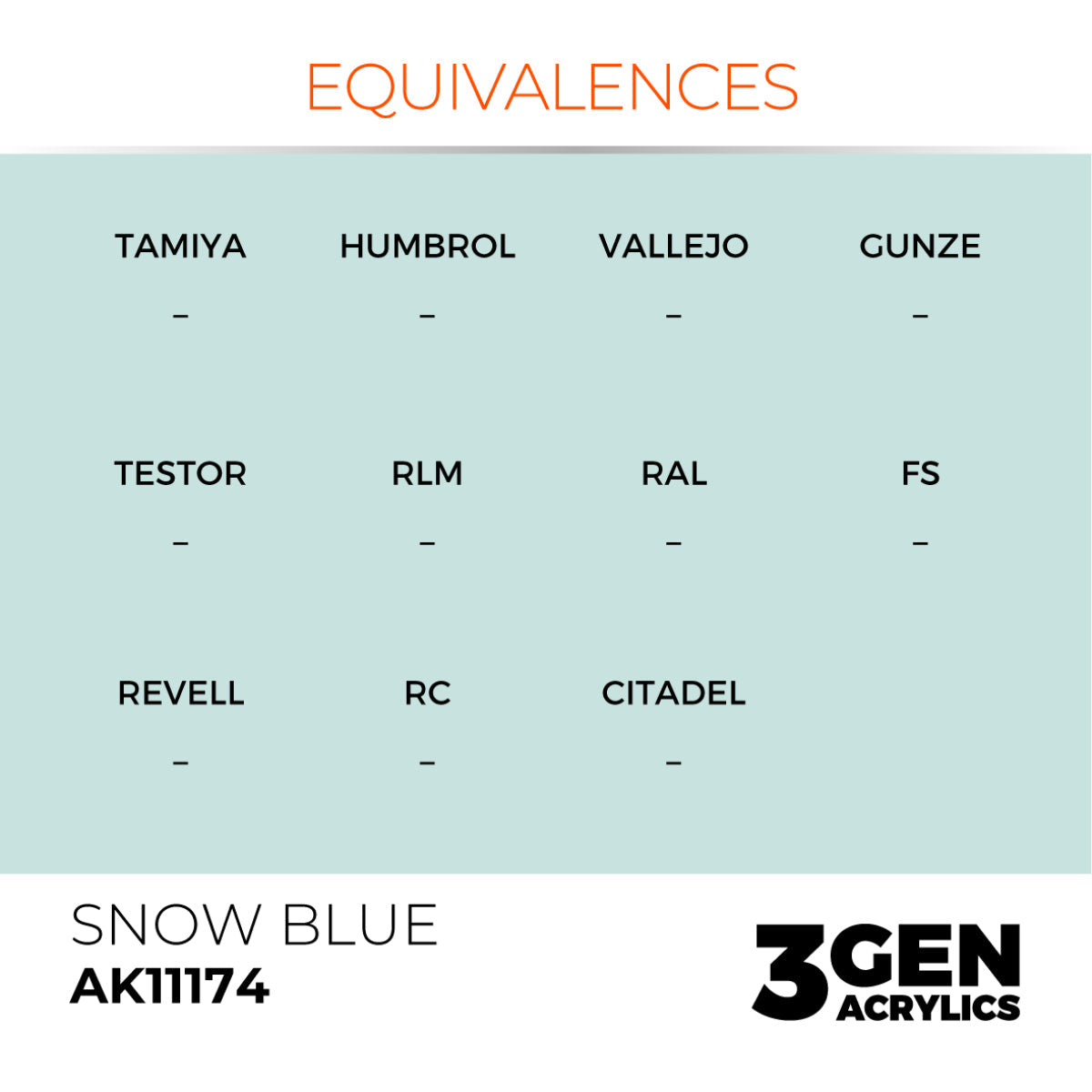AK Interactive 3GEN Acrylic Paint, colours 147-231 (part 3/3)