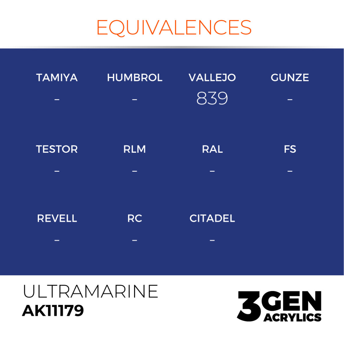 AK Interactive 3GEN Acrylic Paint, colours 147-231 (part 3/3)