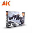 AK-Interactive 3GEN Grey for Spaceships Acrylic Paint Set, 6x17ml