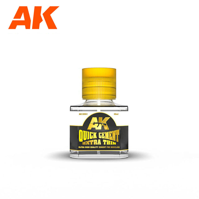 AK Interactive Quick Cement Extra Thin Glue, 40 ml