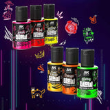 AK Interactive Glow Precision Fluor fluorescent paint, 30 ml