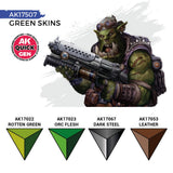 AK Interactive Green Skins Quick Gen Set, 4×0.6 fl oz