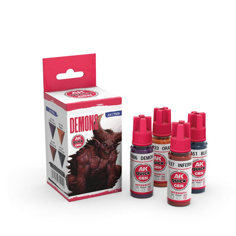 AK Interactive Demons Quick Gen Set, 4×0.6 fl oz