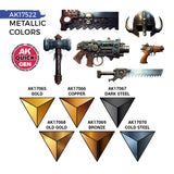 AK Interactive Metallics Quick Gen Set, 6×0.6 fl oz