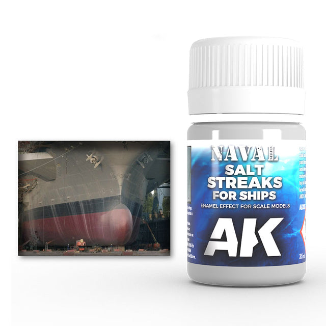 AK Interactive Naval Salt Streaks for Ships, 35 ml