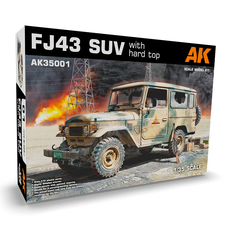 AK Interactive FJ43 SUV with hard top Scale Model, 1:35