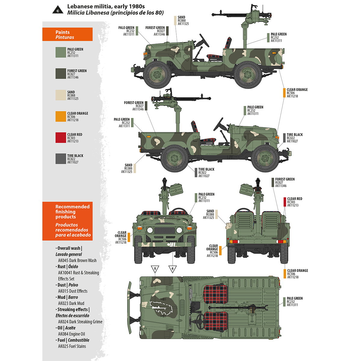 AK Interactive FJ43 Pickup with DShKM Scale Model, 1:35