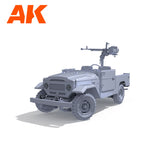 AK Interactive FJ43 Pickup with DShKM Scale Model, 1:35