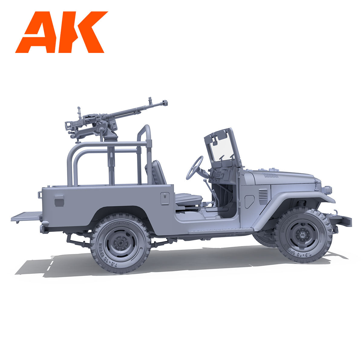 AK Interactive FJ43 Pickup with DShKM Scale Model, 1:35