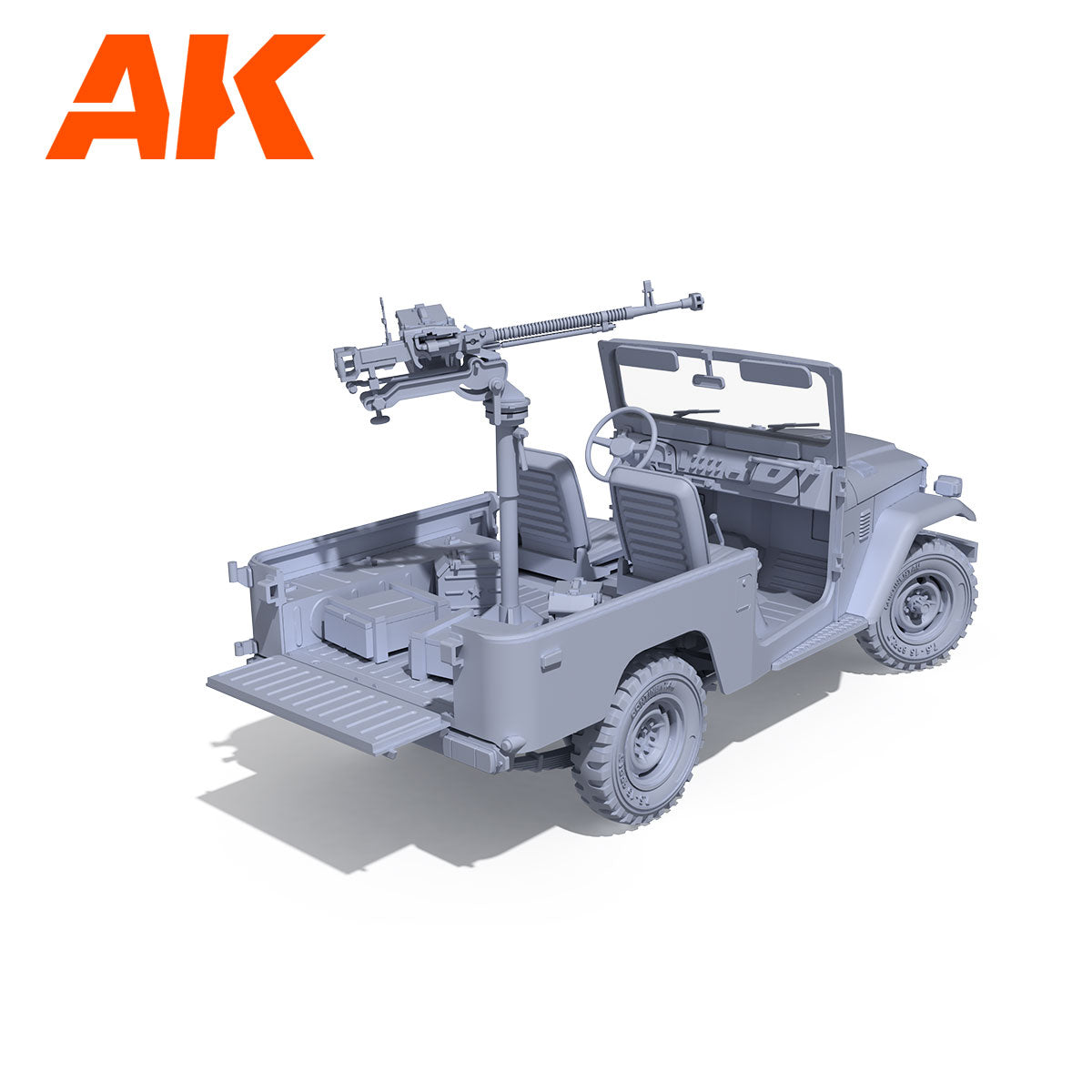 AK Interactive FJ43 Pickup with DShKM Scale Model, 1:35