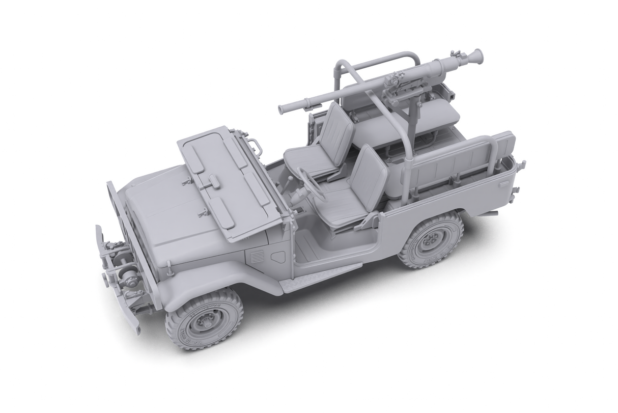 AK Interactive FJ43 Pickup with SPG-9 Recoilless Gun Scale Model, 1:35