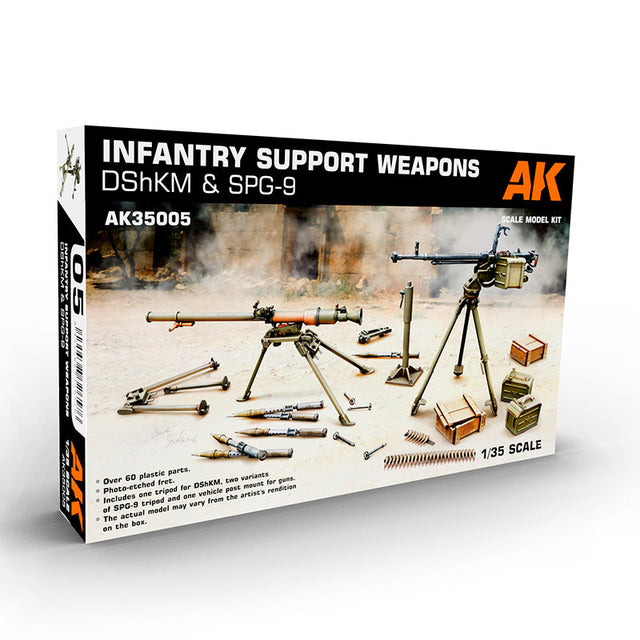 AK Interactive Infantry Support Weapons DShKM & SPG-9, 1:35