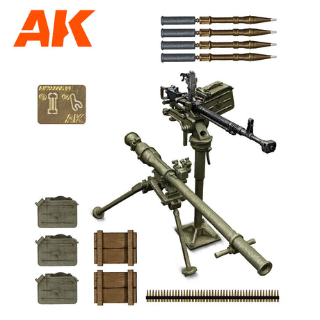 AK Interactive Infantry Support Weapons DShKM & SPG-9, 1:35