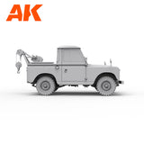 AK Interactive Land Rover 88 Series IIA Crane-Tow Truck Scale Model, 1:35