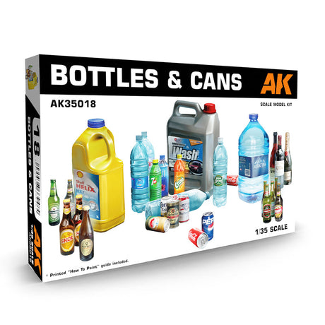 AK Interactive Bottles & Cans, 1:35