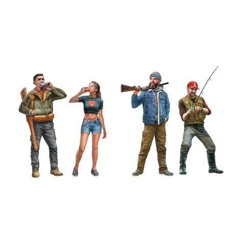 AK Interactive Hunting & Fishing Figures , 1:35