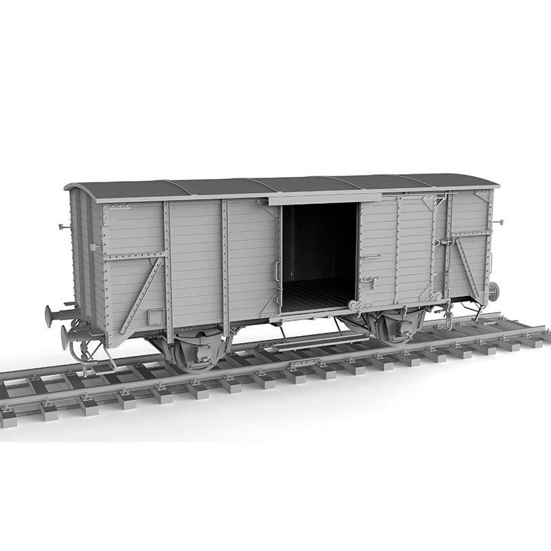 AK Interactive German Railway Covered G10 Wagon Gedeckter Güterwagen Scale Model, 1:35