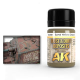 AK Interactive Dust & Dirt Deposits Sand Yellow Enamel Paint, 35 ml