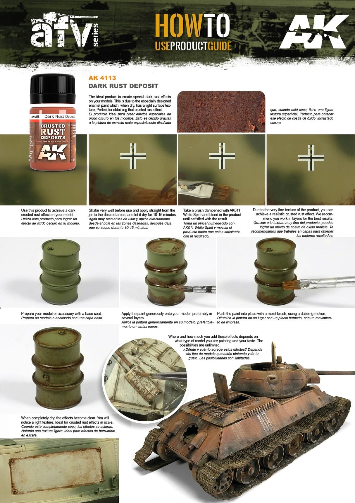 AK Interactive Crusted Rust Deposits Enamel Paint, 35 ml