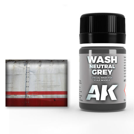 AK Interactive Neutral Grey Wash, 35 ml