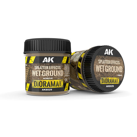 AK Interactive Diorama - Splatter Effects Wet Ground Texture, 100 ml