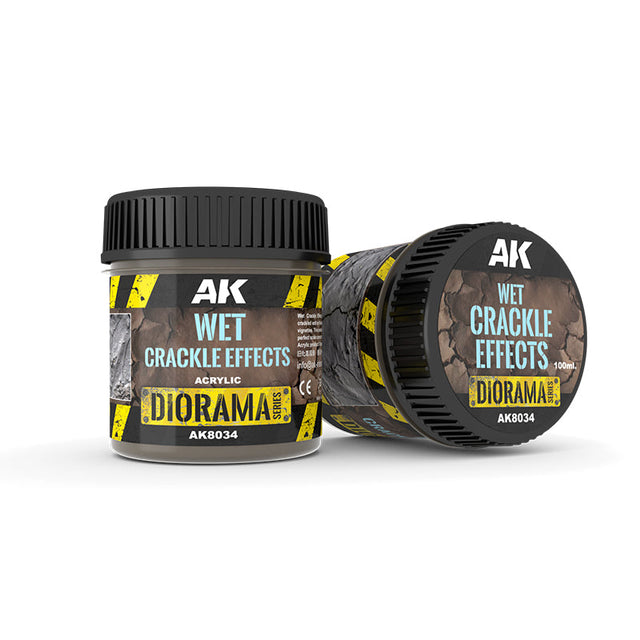 AK Interactive Diorama - Wet Crackle Effects Texture, 100 ml