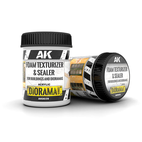 AK Interactive Diorama - Foam Texturizer &Sealer Texture, 250 ml