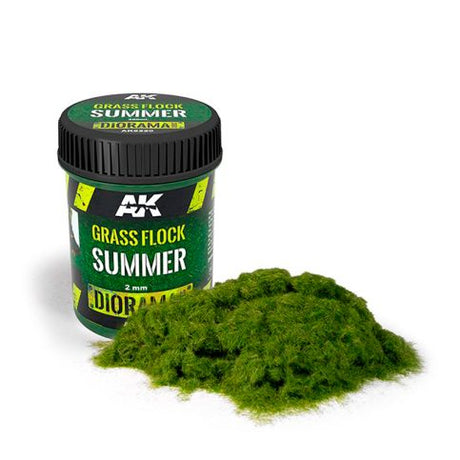 AK Interactive Summer Grass Flock, 2 mm, 250 ml