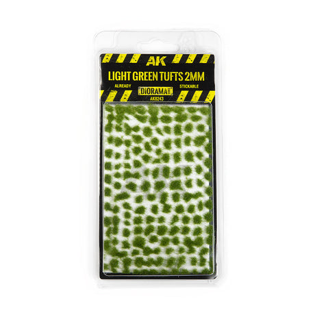 AK Interactive Light Green Tufts, 2 mm