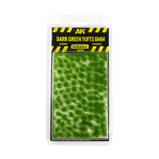 AK Interactive Dark Green Tufts, 6 mm