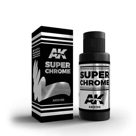 AK Interactive Super Chrome Metal Paint, 60 ml