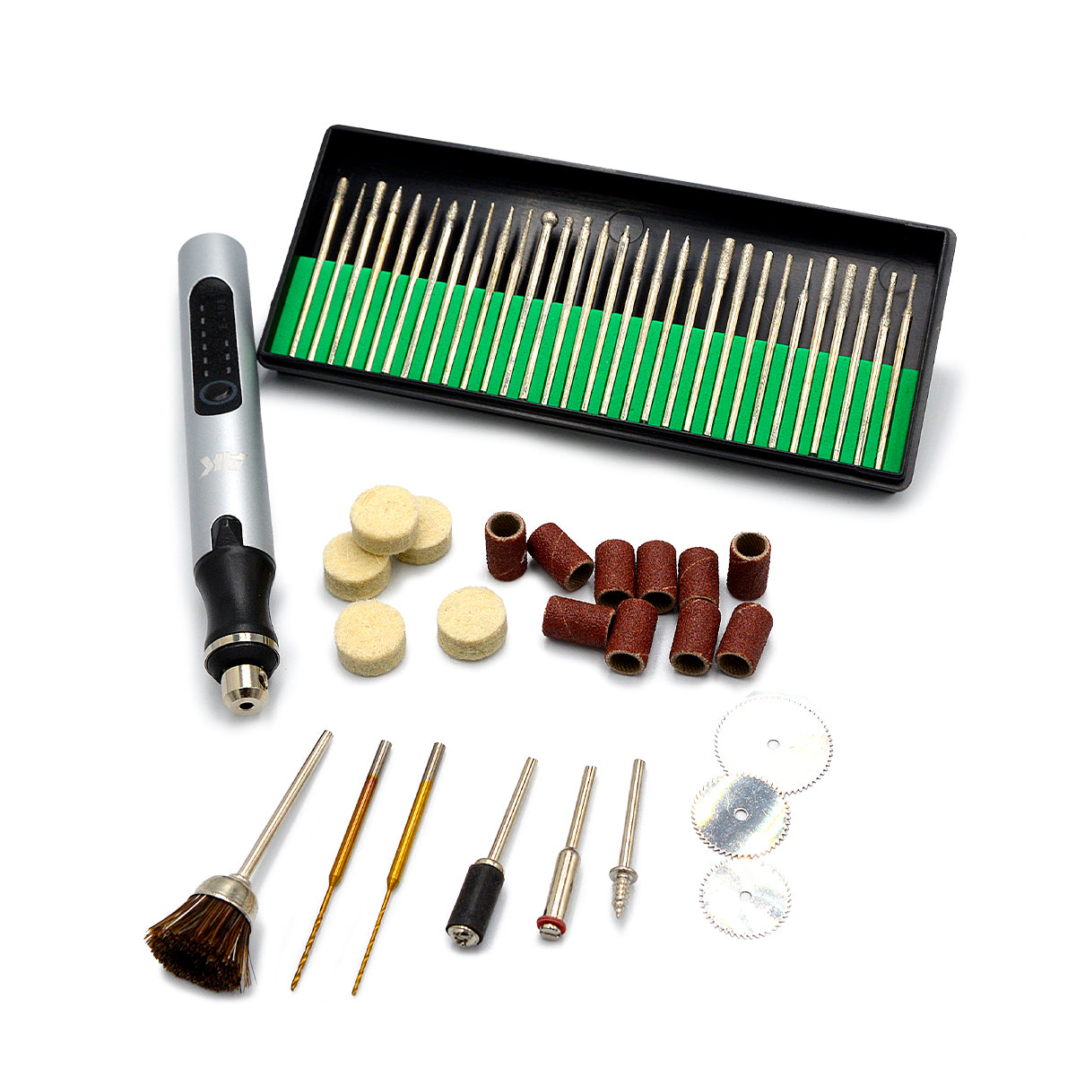 AK Interactive Cordless Rotary Tool with Accessories