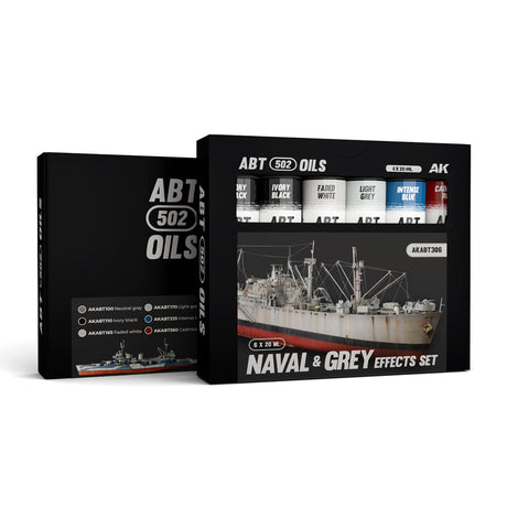 ABTEILUNG 502 Naval and Grey Oil Paint Set, 6x20 ml