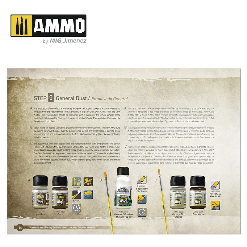 AMMO by Mig Illustrated Weathering Guide to WWII Late German Vehicles