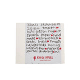Handmade Khadi Paper Bound Sketchbook from India, 20 Pages, 210 gsm