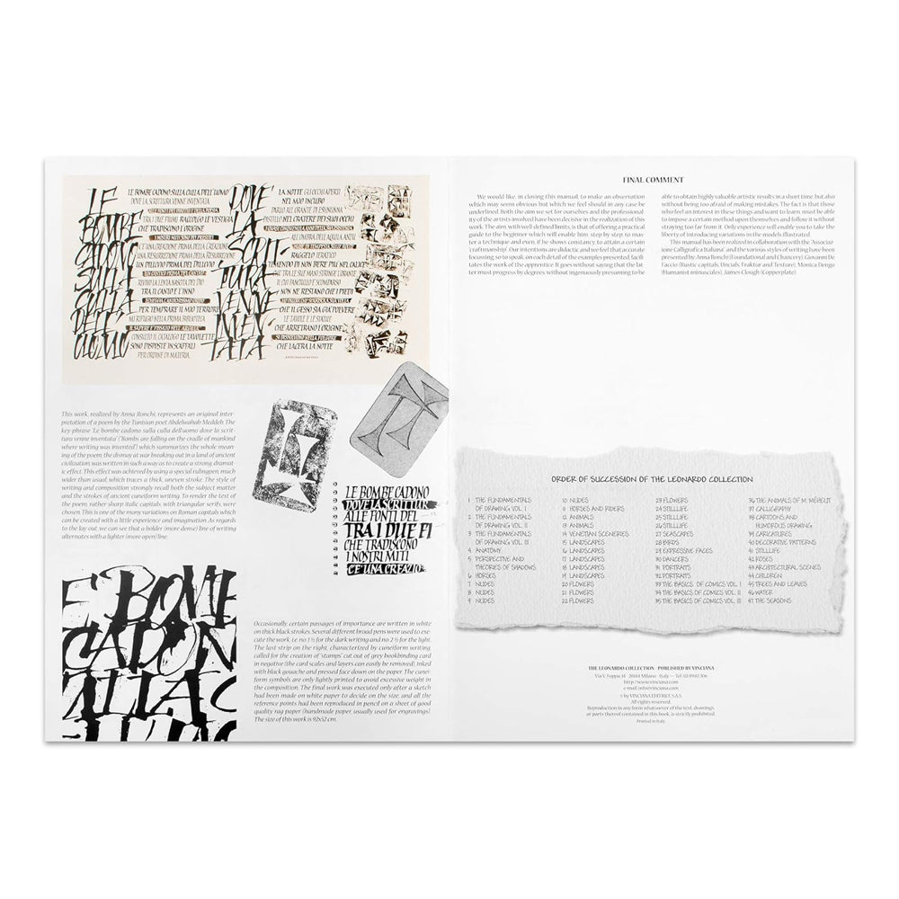 Leonardo Collection Drawing Learning Book - Calligraphy
